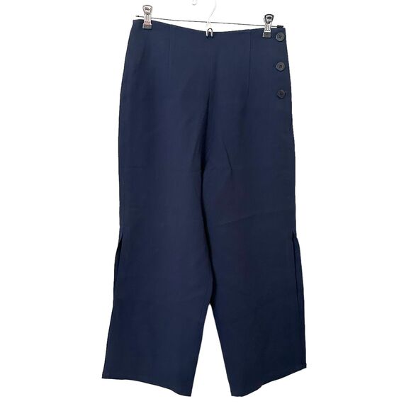 JASON WU Wide Leg Cropped Trouser Sz 4 - Picture 2 of 5